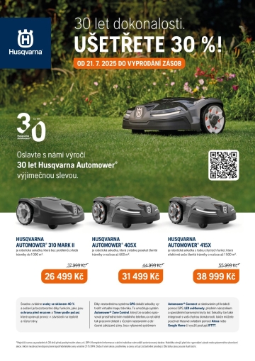 náhled leták výprodej automower